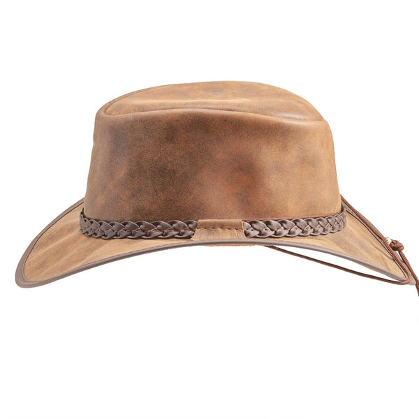 Crusher - Womens Leather Crushable Outback Hat