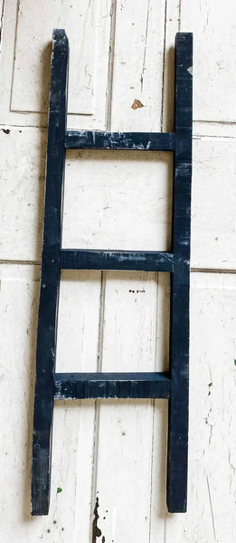 Wood Ladder, Black, Handmade